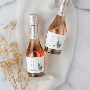 REMY Poppin Flaschen Babydusche Mini Schaumweinetikett