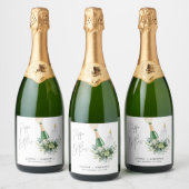 REMY Poppin Flaschen Babydusche Schaumweinetikett (Flaschen)