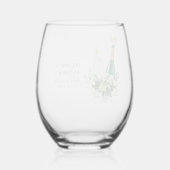 REMY Poppin Flaschen Babydusche Weinglas Ohne Stiel (Rückseite)