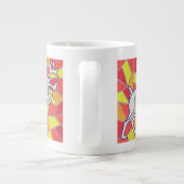 Ren auf Buntglas Jumbo-Tasse (Rückseite)