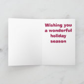 Ren Basenji Weihnachtskarte Feiertagskarte (Innenseite)