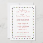 Ren-Baum-Zutat-Party-Gewohnheits-Einladung Einladung (Rückseite)