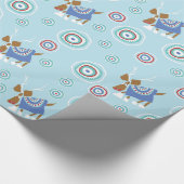 Ren-Blues Geschenkpapier (Ecke)