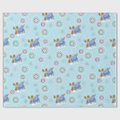 Ren-Blues Geschenkpapier (Flach)