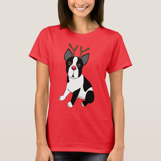 Ren Bostons Terrier T-Shirt (Vorderseite)