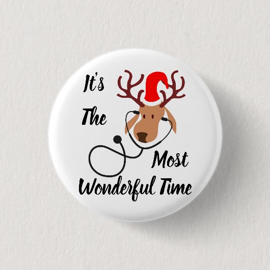 Ren-Doktor Christmas Button (Vorderseite)