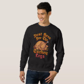 Ren Fair Renaissance Knight Cosplay Turkey Leg Sweatshirt (Vorne ganz)