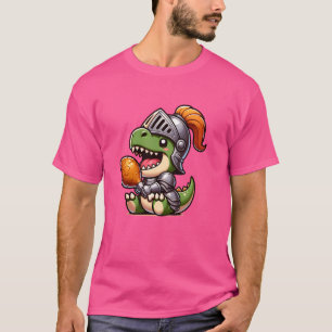 Ren Faire Festival T-Rex Dinosaur Mittelalterliche T-Shirt