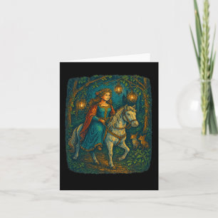 Ren Faire Mittelalterliche Lady Reitsport in Encha Karte