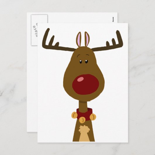 Ren Feiertagspostkarte (Vorne/Hinten)