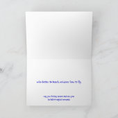 Ren-Flug-Schule Feiertagskarte (Innenseite)