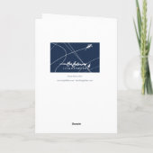 Ren-Flugweg-Weihnachtskarte Feiertagskarte (Rückseite)