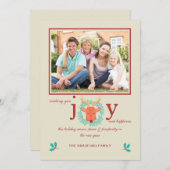 Ren-Freude-Foto-Feiertags-Karte Feiertagskarte (Vorne/Hinten)