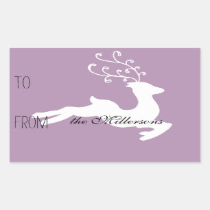 Ren-Geschenk-Umbau Rechteckiger Aufkleber