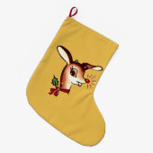 Ren-GoldweihnachtsStrumpf Großer Weihnachtsstrumpf (Vorderansicht (hängend))