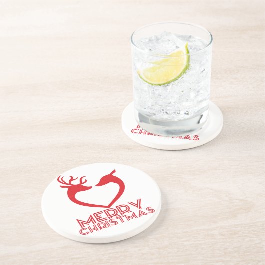 Ren-Herz Untersetzer (Seite)