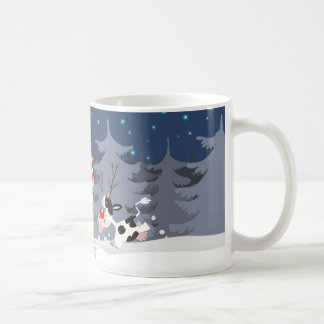 Ren in der Schnee-Tasse Kaffeetasse