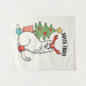 Ren-Katze Sankt-Tatzen-| Wandteppich (Vorderseite (Horizontal))