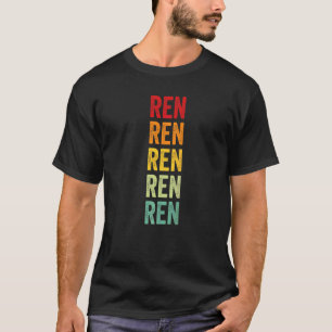 Ren Krypto Regenbogen Text T-Shirt
