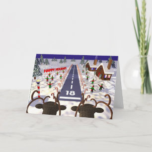 Ren-Landung Feiertagskarte