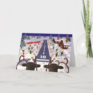 Ren-Landung Feiertagskarte