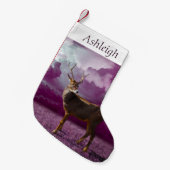 Ren-lila Fantasie Kleiner Weihnachtsstrumpf (Vorderansicht (hängend))