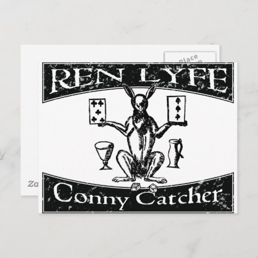 Ren Lyfe: Bedrückter Robert Greene Conny-Catcher Postkarte (Vorne/Hinten)