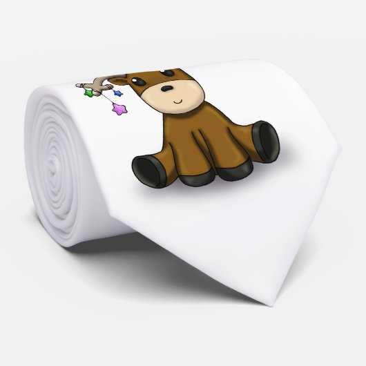 Ren mit farbigen Sternen Krawatte (Gerollt)