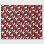 Ren-Packpapier-kundenspezifisches Weihnachtspapier Geschenkpapier (Flach)