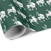 Ren-Packpapier-WeihnachtsPackpapier Geschenkpapier (Rolleneckpunkt)