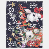 Ren-personalisierte Fleece-Decke Fleecedecke (Vorderseite)
