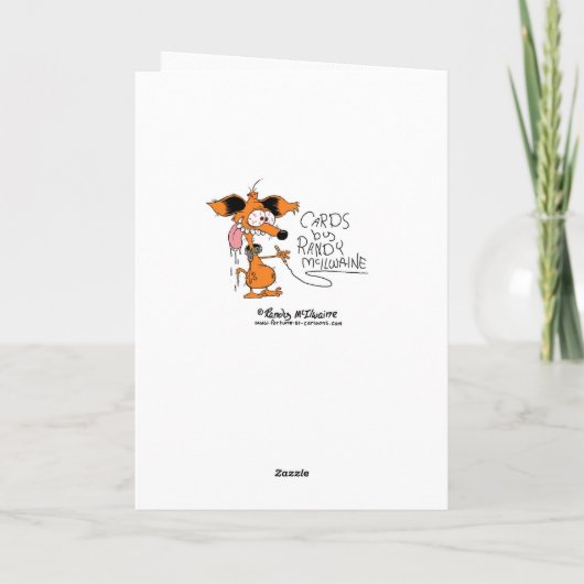 Ren-Proben-Weihnachtskarte Feiertagskarte (Rückseite)