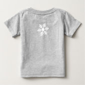 Ren Rudolph, Schneemann-Baby-1. Weihnachten Baby T-shirt (Rückseite)