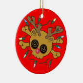 Ren-Schädel Keramik Ornament (Rechts)