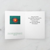 Ren-Schlittenhund Feiertagskarte (Innenseite)