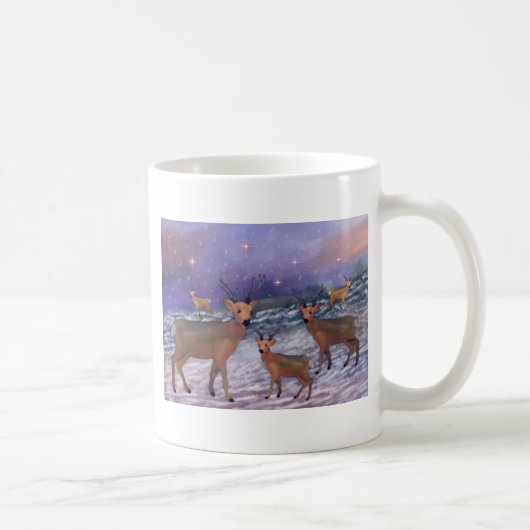 Ren-Schneefall-Tasse Kaffeetasse (Rechts)