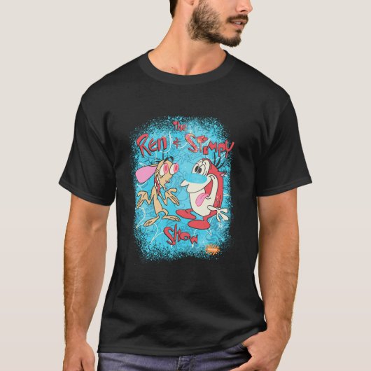 Ren Stimpy Character Doodles T-Shirt (Vorderseite)