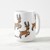 Ren - tänzeln gerade Feiertags-Tasse Kaffeetasse (VorderseiteRechts)