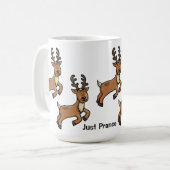 Ren - tänzeln gerade Feiertags-Tasse Kaffeetasse (Vorderseite Links)