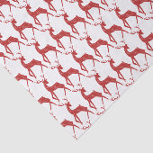 Ren-u. Schneeflocke-Ren-Überfahrt-Weihnachten Seidenpapier (Ausschnitt)