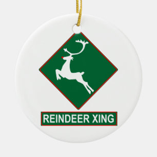 Ren-Überfahrt-Verzierung Keramik Ornament