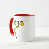 Ren und Saxophon Tasse (Vorderseite Links)