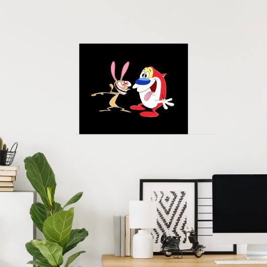 Ren und Stimpy Poster (Heimbüro)