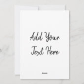 Ren verwirrter lustiger Weihnachtscharakter Feiertagskarte (Rückseite)