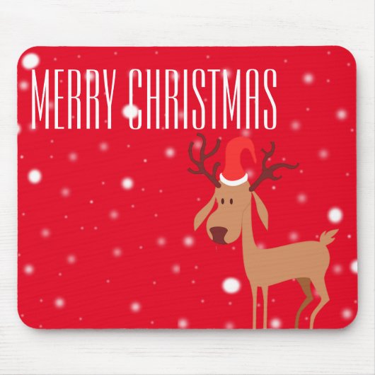 Ren-Weihnachten Mousepad (Vorne)
