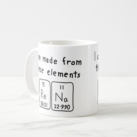 Rena Periodenname Tasse (Vorderseite Links)