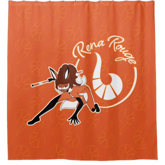 Rena Rouge Abzeichen Duschvorhang (Vorderseite)