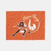 Rena Rouge Abzeichen Fleecedecke (Vorderseite (Horizontal))