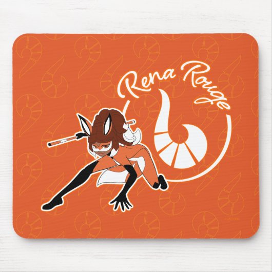 Rena Rouge Abzeichen Mousepad (Vorne)