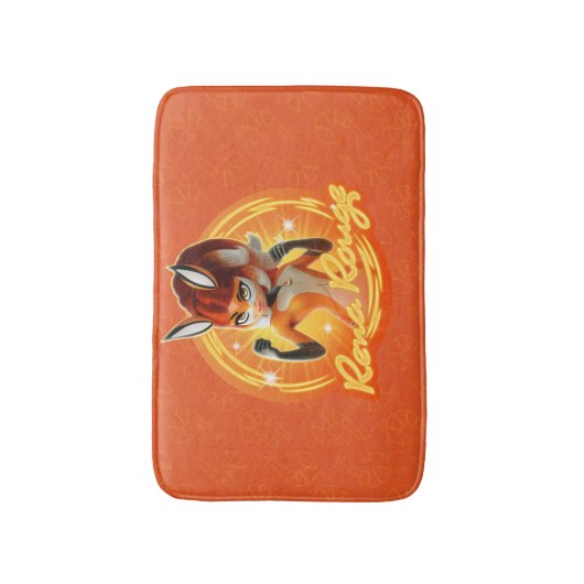 Rena Rouge Circle Abzeichen Badematte (Vorderseite Vertikal)